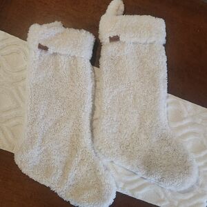 Koolaburra Plush Cream Holiday Stockings